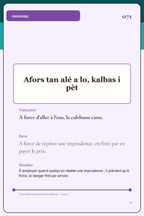 100 proverbes et expressions de La Réunion - volume 1