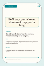 100 proverbes et expressions de La Réunion - volume 2