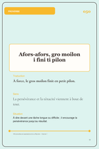 100 proverbes et expressions de La Réunion - volume 1