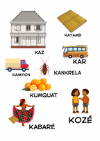 Livret Papier - Mon abécédaire Créole Réunionnais papier  - 55Pages