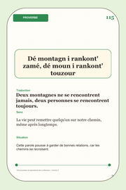 100 proverbes et expressions de La Réunion - volume 2