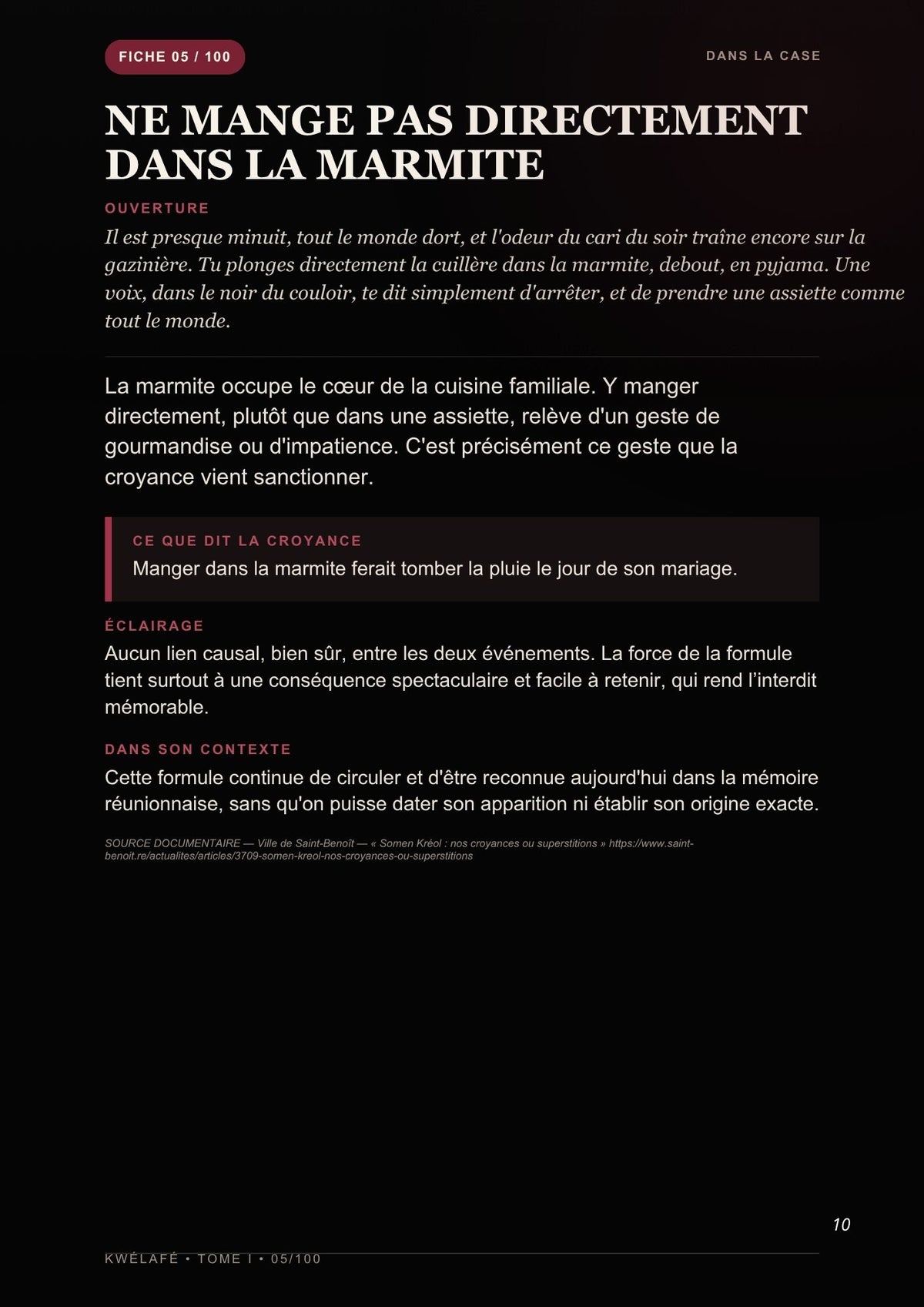 Guide contre les forces du mal à La Réunion — 100 interdits pour ne pas attirer le Diable | Livre numérique