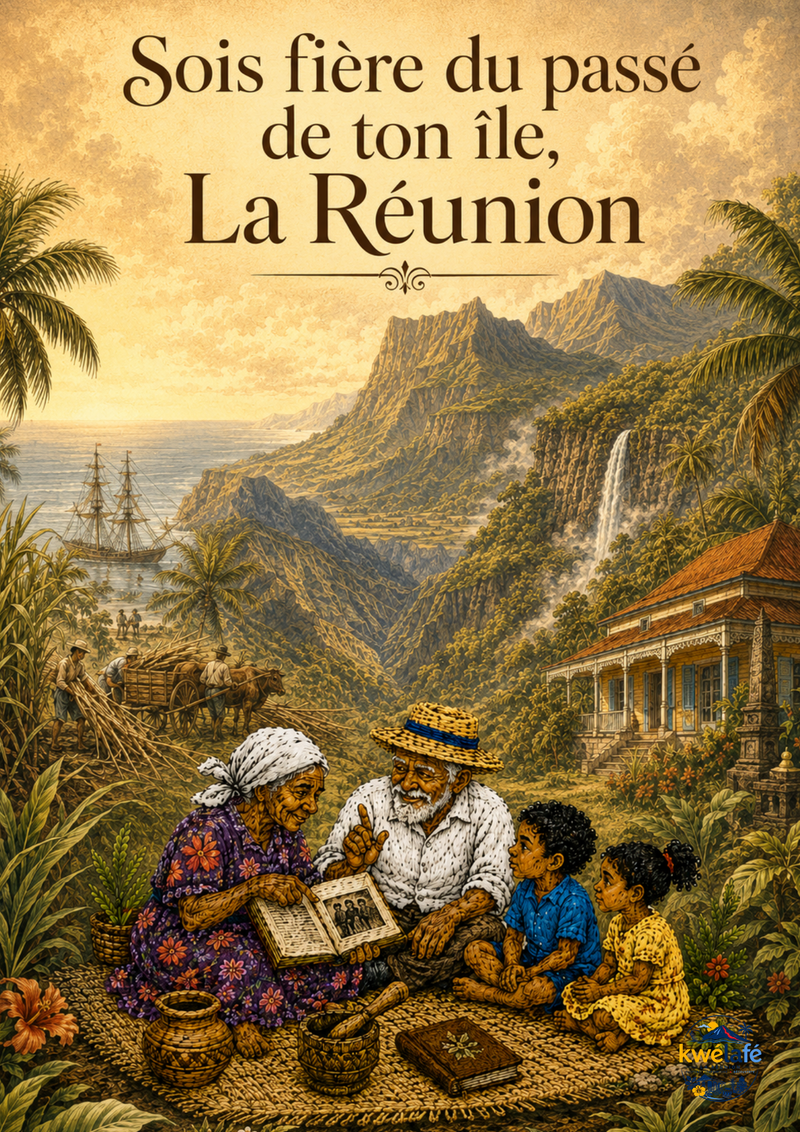 Sois fière du passé de ton île , La Réunion