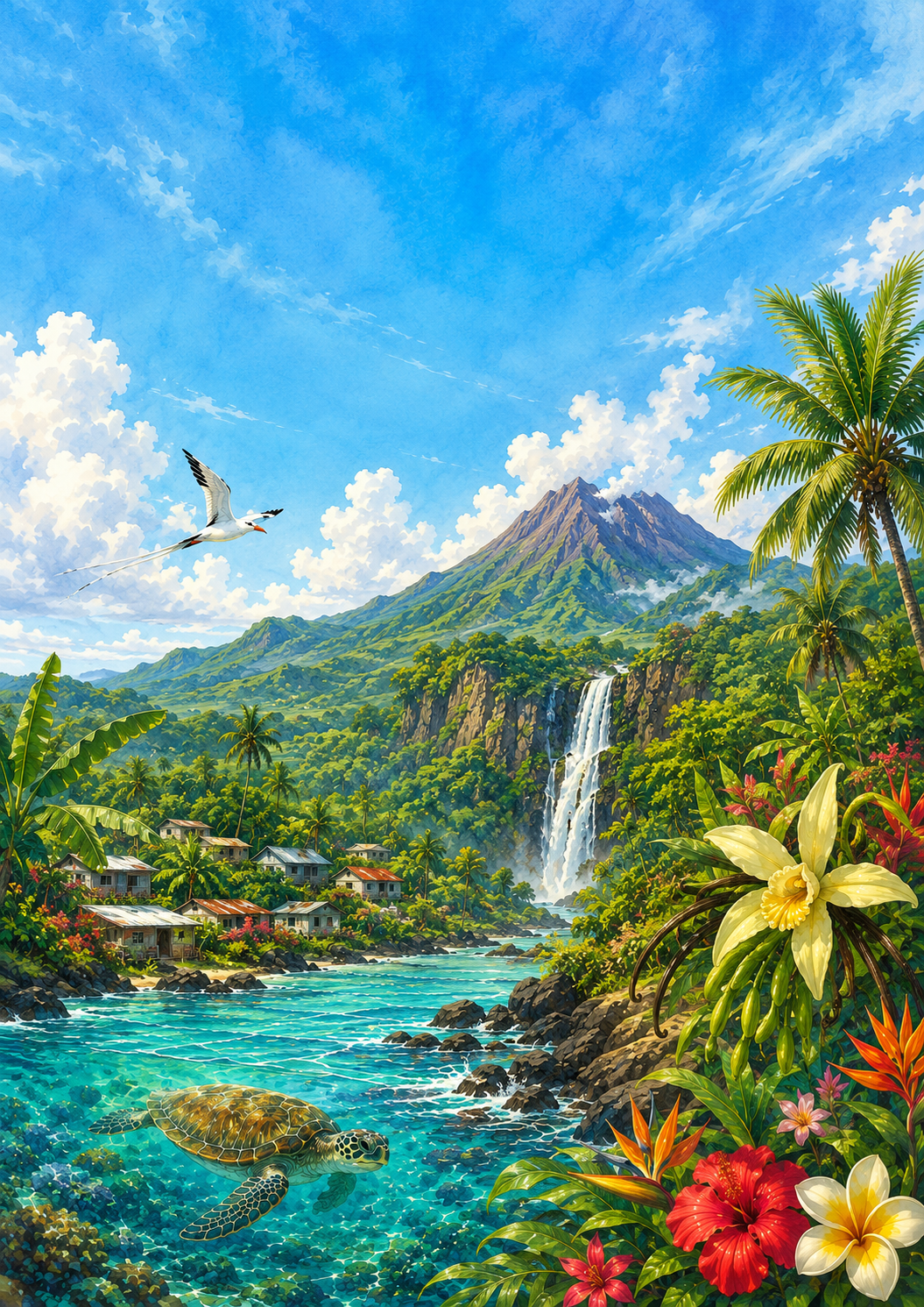 Mon Carnet d'exploration La Réunion — 30 fiches à imprimer .Faire découvrir La Réunion à vos enfants, un dimanche pluvieux, un mercredi après-midi, ou en classe. 30 fiches illustrées, 5 univers, 1 diplôme à gagner.