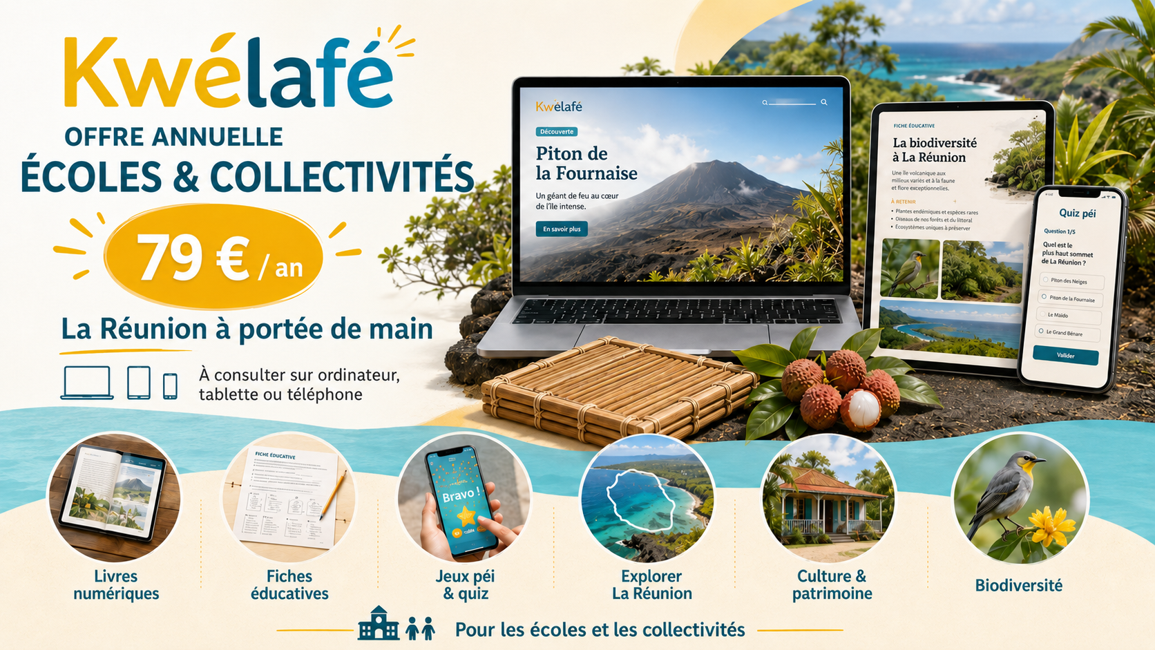 Abonnement Enseignant — Bibliothèque créole Kwelafé